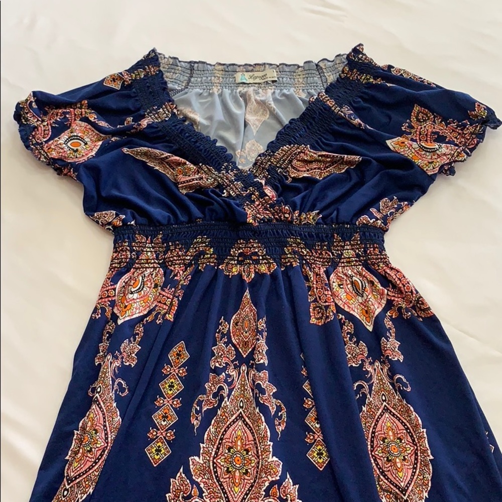 Lapogee maxi dress size L stretchy material (A16)